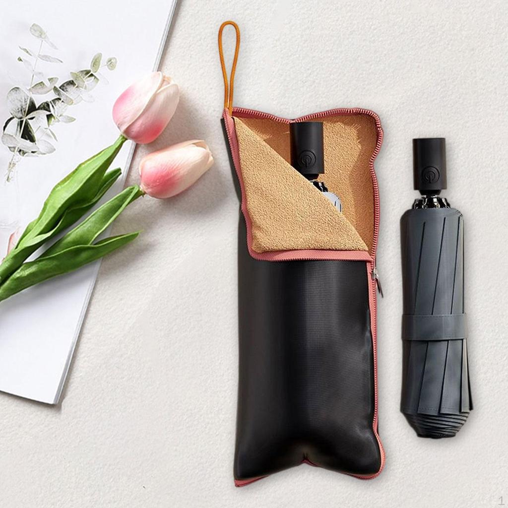 Wet Umbrella Bag Folding Sleeve Cover Home Outdoor Waterproof Case Reusable Compact Oxford