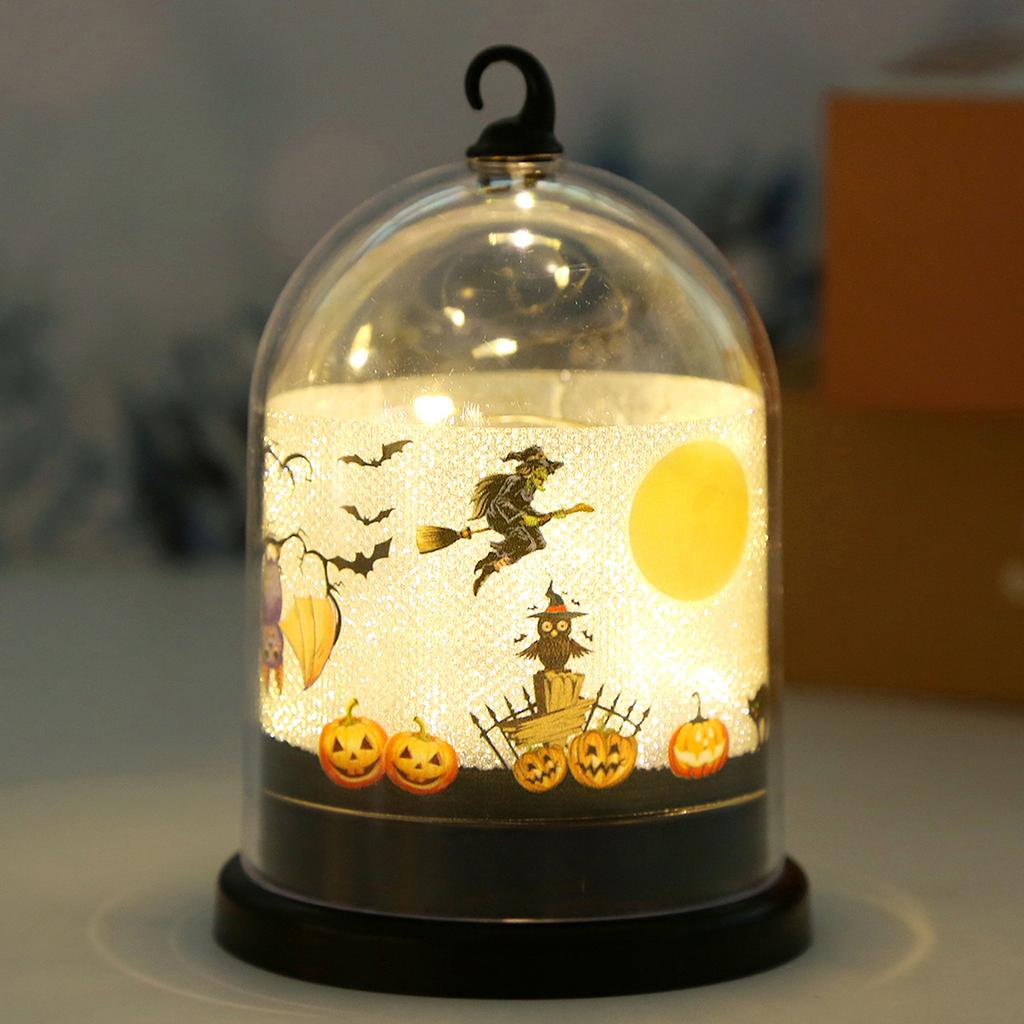 Halloween Pumpkin Light Decoration Battery Powered Sturdy Plastic Craft for Party Indoor Outdoor Festival Atmospheres