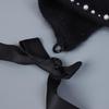 Stylish Earflap Hat Elegant Bows Tassels Pearls Earflap Hat Stylish Women Hat for Trendy Accessorizing