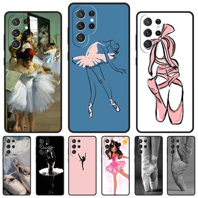 Ballerina Dance Phone Case For Samsung Galaxy S24 S25 S23 S22 Ultra Note 10 20 Plus S20 S21 FE Cover
