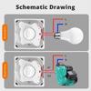 86 Type Mechanical Timer Switches Adjustable Delay Up to 120 Minutes with Indicators Light for Kitchen and Bathroom Use