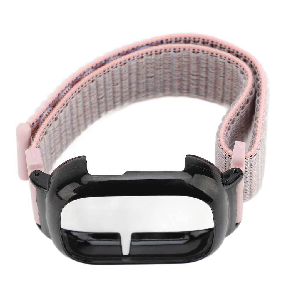 Uhrenarmband Ersatz Armband Klettverschluss Nylonband Uhrenarmband für Watch 4 Rosa