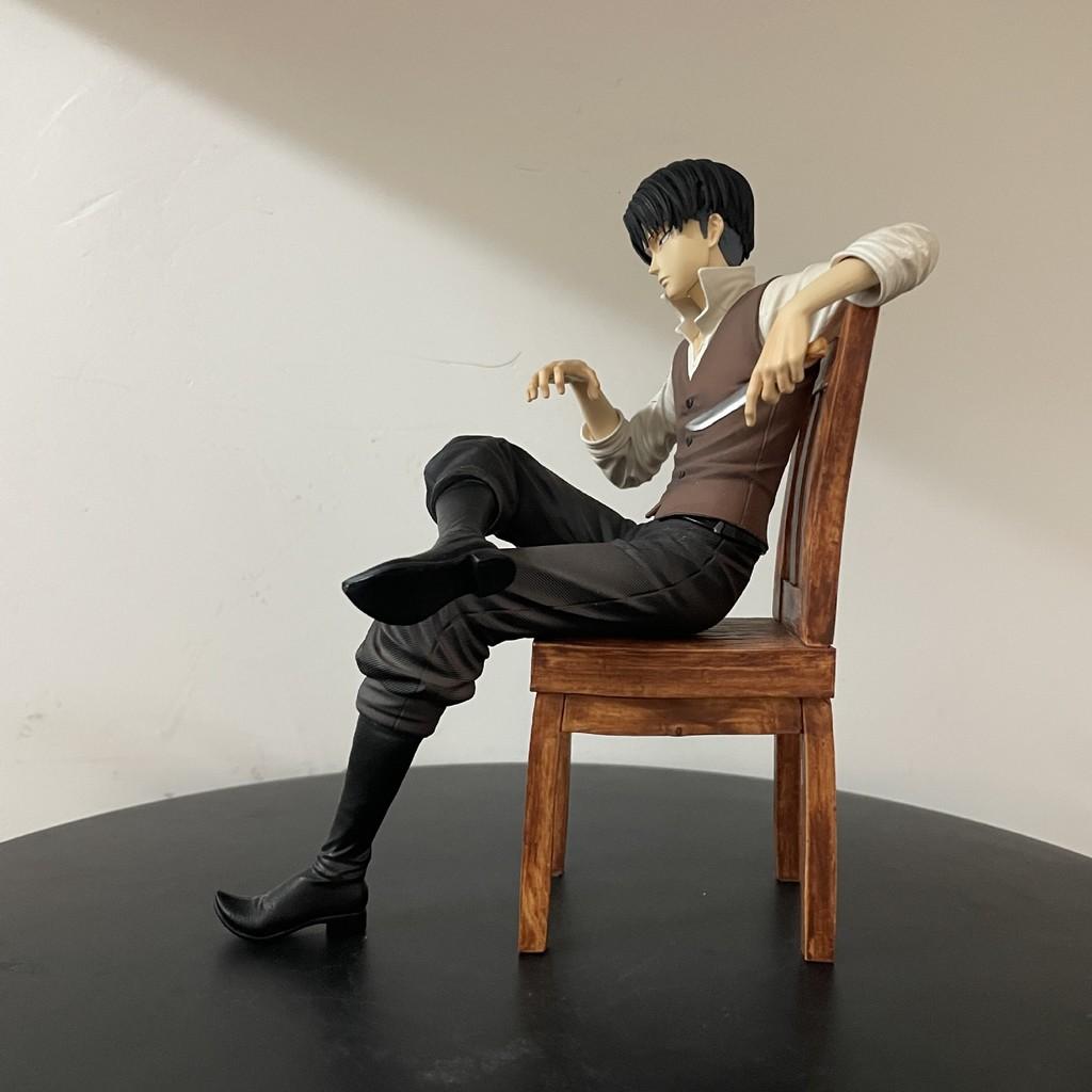 Attack on Titan Levi Ackerman PVC Figur Sammlerstück Schreibtischdekoration Für Fans