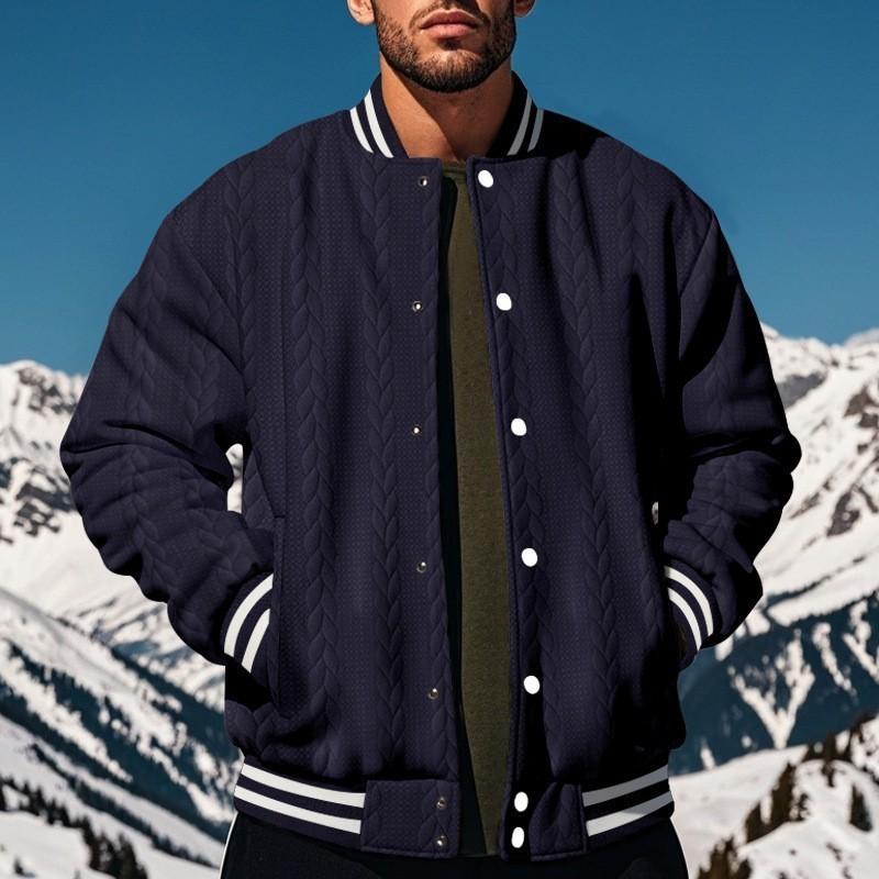 Men's Vintage Varsity Jacket Long Sleeve Slim Fit Letterman Baseball Bomber Jackets Lightweight Sweatshirt Button Down Windbreaker Jacket for Men