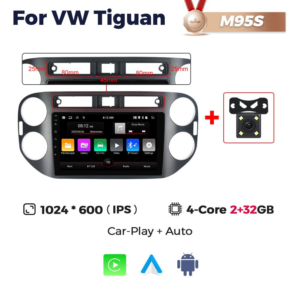 Navifly 8Core Android All In One Car Radio For VW Volkswagen Tiguan 1 NF 2006 2008-2016 Intelligent System Multimedia Player GPS