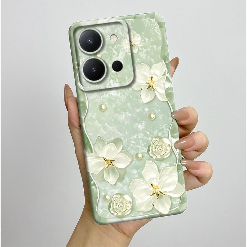 

For Vivo Y36 4G Case Pretty Butterfly Flowers Liquid Antifouling Protective Anti-drop Phone Cover For VIVO Y36 Shockproof Funda Vivo Y36 4G (Russia)