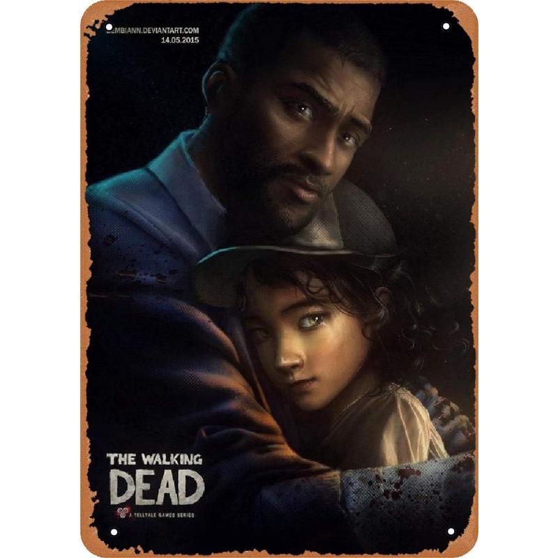 Metal Tin Poster The Walking Dead Movie Metal Sign Plaque Poster for Bar Club Wall Decor Retro Home Vintage Wall Plate Pendant