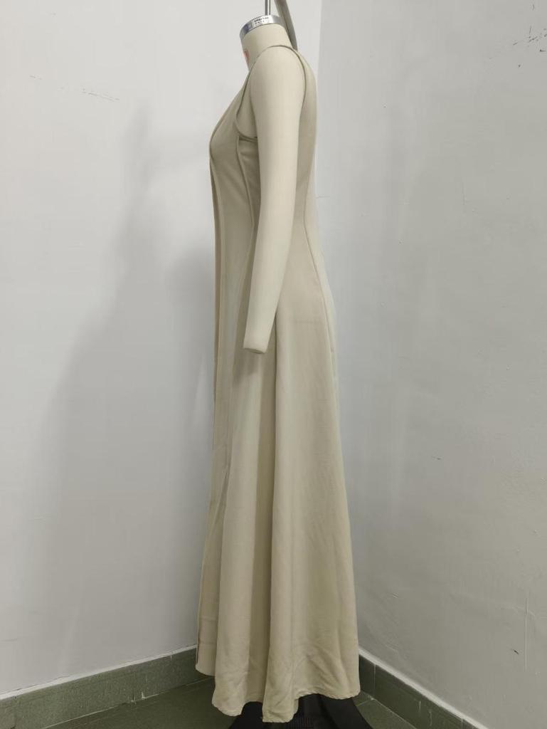 2026 Summer Elegant Women's Sleeveless Pleated Long Dress