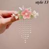 1PC Fashion Elegant Pearl Tassel Hair Claw Clips Hairpins Flower Hair Clip Headwear for Women Girls Hair Accessories