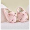 Plush Cotton Slippers Women's Indoor Household Thick-soled Wool Slippers Home Cotton Slippers To Keep Warm Home Slippers