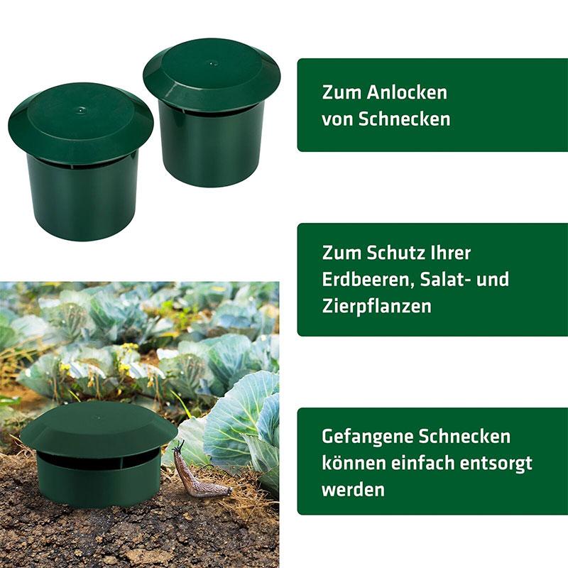 12Pcs Plastic Snail Trap Garden Slug Trap Reusable Pest Control Snail Catcher for Vegetable Garden Yard