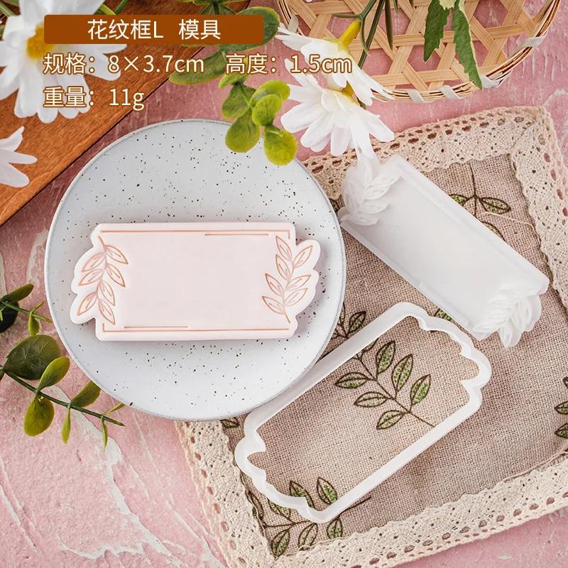 Christmas Fondant Biscuit Mould Xmas English Letter Embossing Stamp Dessert Cake Decoration Acrylic Pastry Cookie Cutter Tools