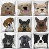 Bedroom Living Room Decor Pillowcase Sketch Dog Head Pattern  Home Office