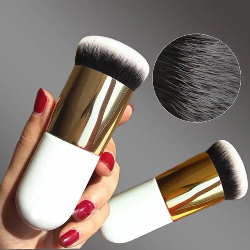 Foundation-Make-up-Pinsel, Chubby Voodoo, BB-Creme, Puder, Rouge, Kunsthaar, Gesichtskontur, Kosmetik-Schönheitswerkzeuge, 1 Stück, 3) Roségold