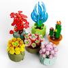 Bouquet And Succulent Set Toy Assembled Building Block Model Ornament Desktop