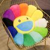 Kawaii Lächeln Gesicht Sonnenblume Sonne Blume Gefüllte Plüsch Spielzeug Puppe Kissen Matte Halten kissen Hause Schlafzimmer Auto Decor Mädchen Geschenk