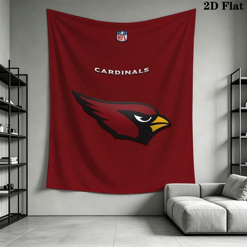 Arizona Cardinals Wall Tapestry Aesthetic Wall Hanging Printed Fabric Blanket Decorative Tapestries for Bedroom Living Room Home Decor