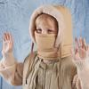 Warm Winter Children Hats Ear Protection Mask Hat Scarf Set Winter Pullover Cap  for Boys Girls