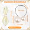 25Pcs Pearl Style Napkin Ring Easy Cleaning Delicate Dinner Serviette Buckle Set for Anniversary Birthday Wedding