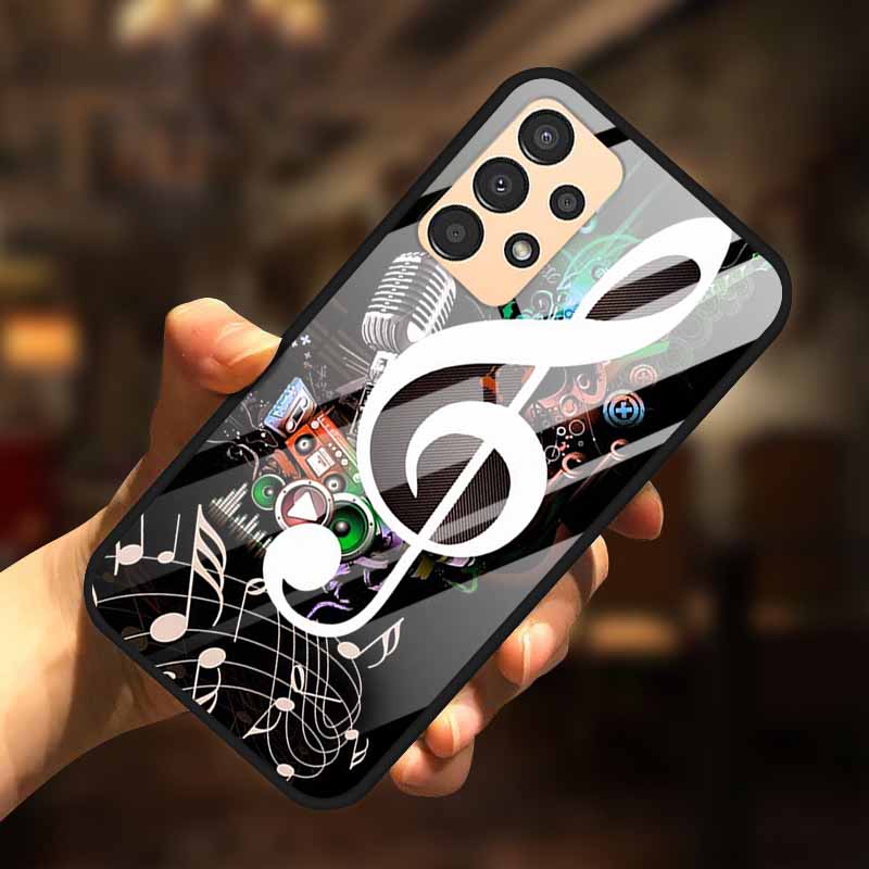 For Samsung A13 Case A23 A52 A72 4G M52 A52S 5G Luxury Tempered Glass Hard Back Cover for Samsung Galaxy A13 4G Phone Cases Capa
