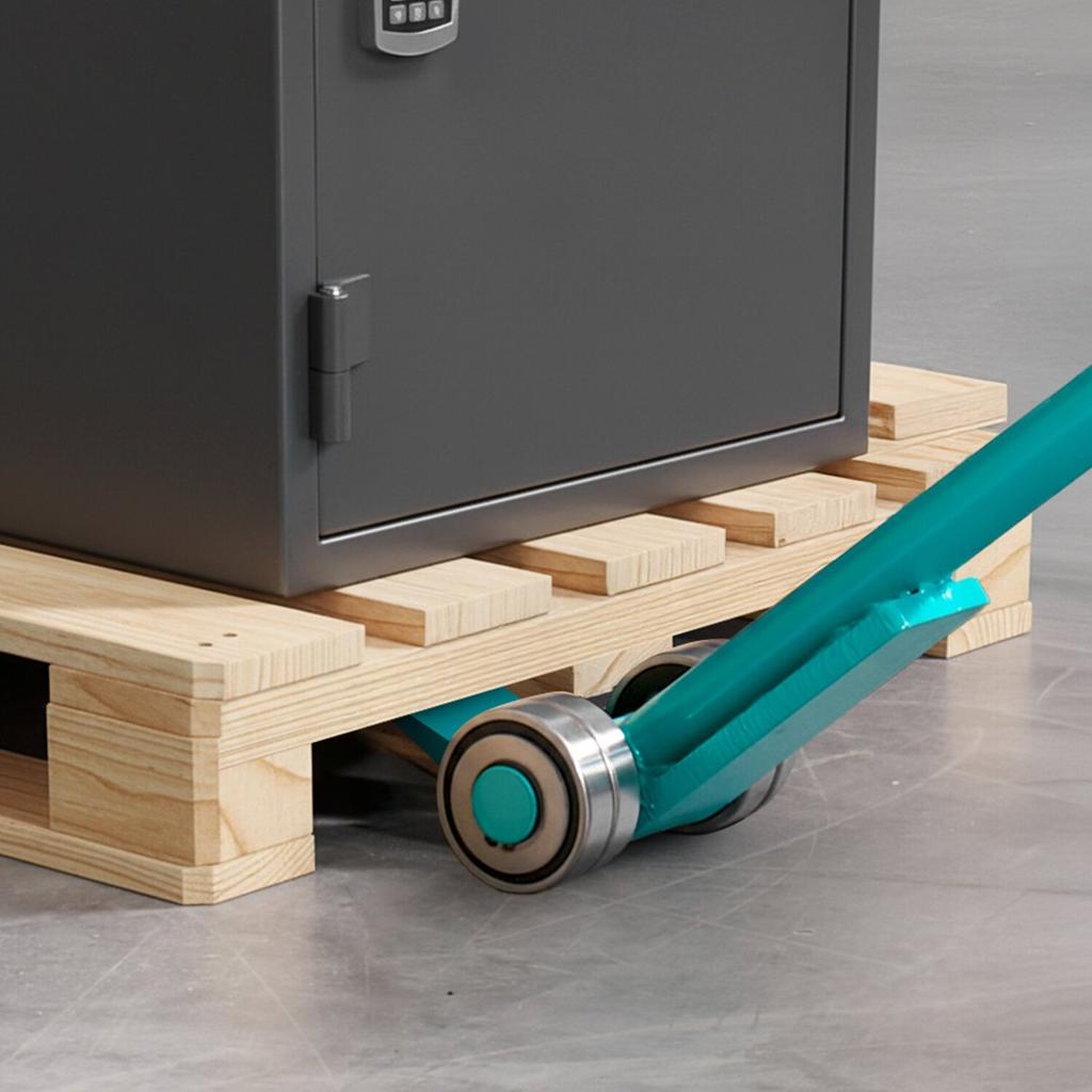 Prylever Bar, 4 T Weight Capacity, 1.4 M Carbon Steel Handle Lever Dolly, Pry Lever Bar with Wheels for Large Pallets, Heavy Items, Concrete Blocks,