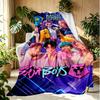 KPop Demon Hunters Pattern Blanket for Home Decoration, Bed, Sofa, Car Travel, Camping, Suitable for All Seasons, Birthday Christmas Gift