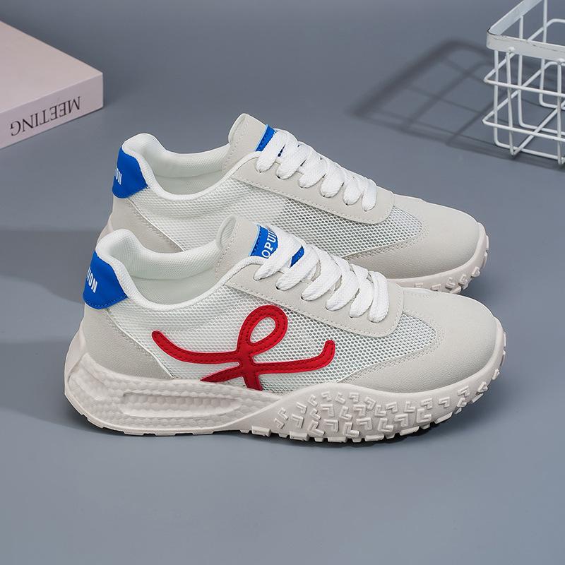 Summer Women's Shoes New Breathable Hollow Mesh Shoes Children's Korean Version Versatile Thick-soled Soft-soled Sports Shoes Casual Running Shoes