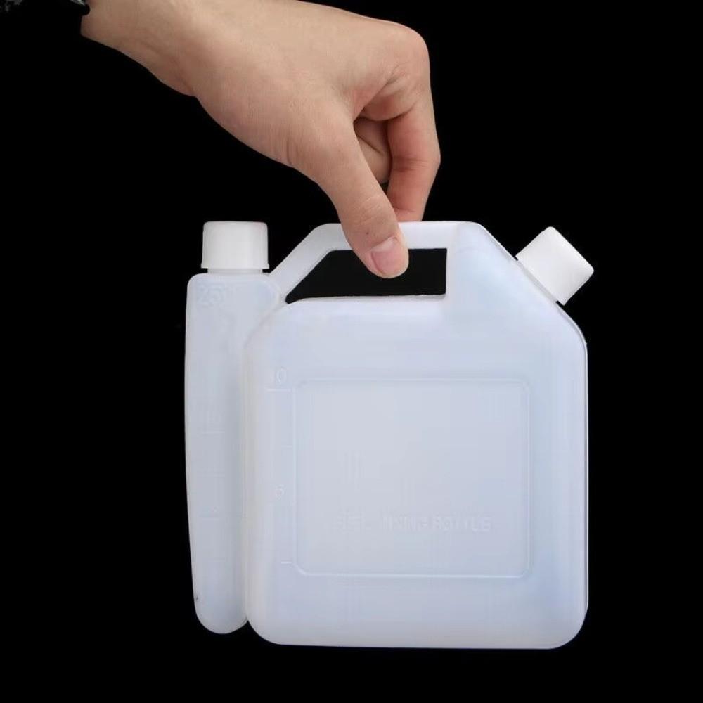 50:1 Mix Ratio Oil Pot 1 Liter Capacity Petrol Mixing Bottle Durable Fuel Mixing Bottle