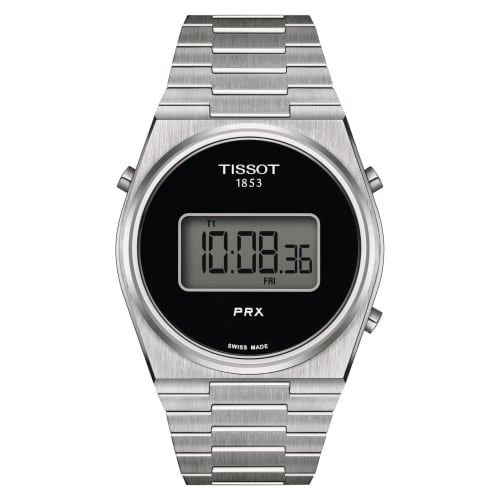 Tissot PRX Digital Watch with Bracelet and Black Dial, Officially Imported, Model T1374631105000