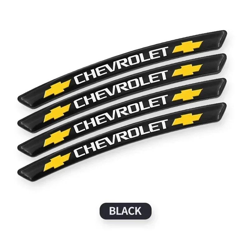 Car Logo Aluminum Stickers Auto Wheel Hub Decoration For Chevrolet Onix Cruze Silverado Impala Equinox Malibu Tahoe Cobalt LC2