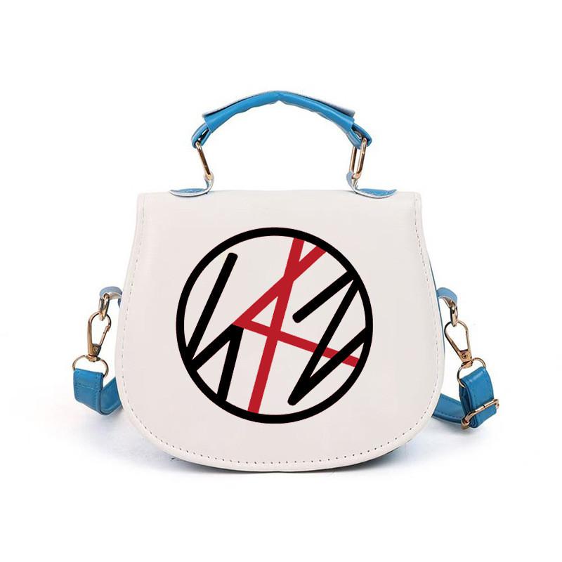 Kids Girls Straykids Felix Printed Student Lightweight Crossbody Bag Casual PU Shoulder Bags