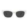 Celine Monochrome Irregular Shape Sunglasses Women sunglasses White CL40197U-25A