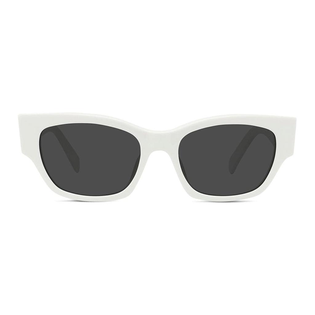 Celine Monochrome Irregular Shape Sunglasses Women sunglasses White CL40197U-25A
