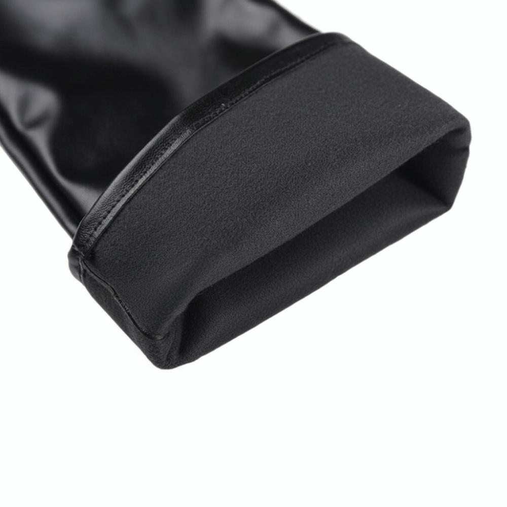 1 Pair Solid Color PU Leather Gloves Extra Long Stage Performance Gloves Driving Gloves  for Women