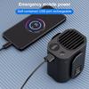 Waist Clip Fan 10000mAh Power Bank Fan Multifunction Cooling Fan LED Display Mini Hanging Neck/Waist Fan for Outdoor Gardening