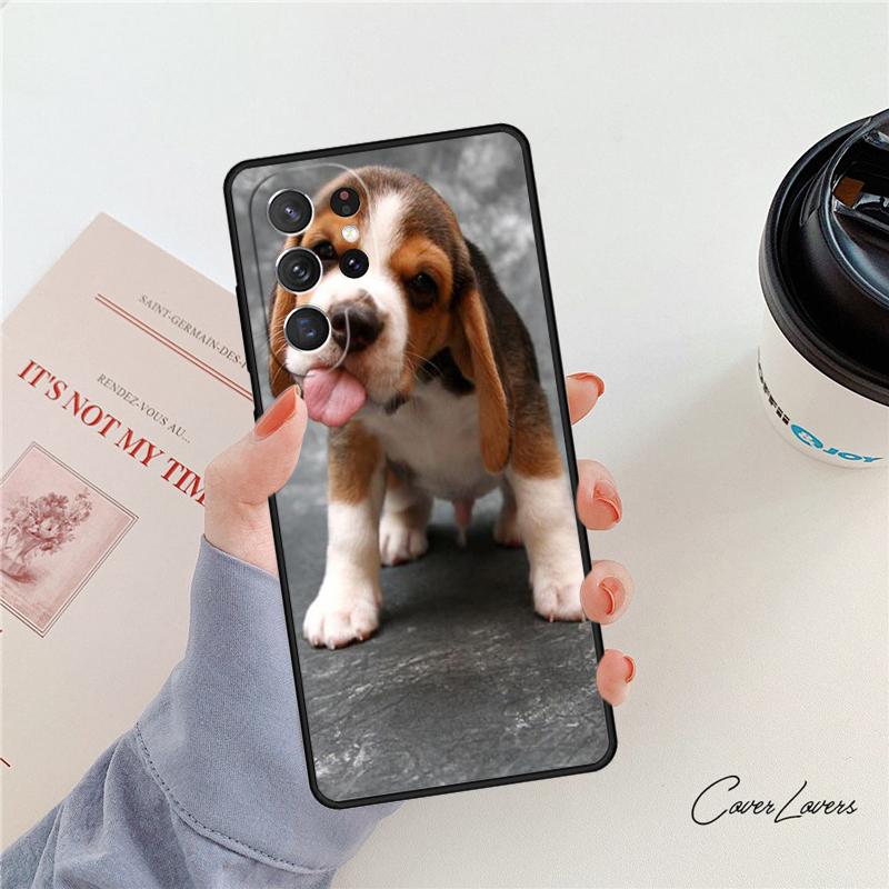 Love My Beagle Puppies Dogs Phone Case For Samsung Galaxy S24 S25 S23 S22 Ultra Note 10 20 Plus S20 S21 FE Cover