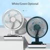 5000mAh 4 Speed Settings USB Rechargeable Oscillating Desk Fan Mini Table Cooling Fan Adjustable Head Home Office Personal Fan