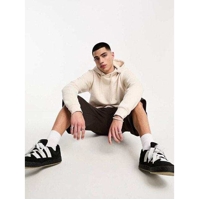 

Худи белого цвета с трилистником adidas Originals Essentials