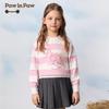 PawinPaw Girls' Cartoon Bear Long-Sleeve Knit Sweater