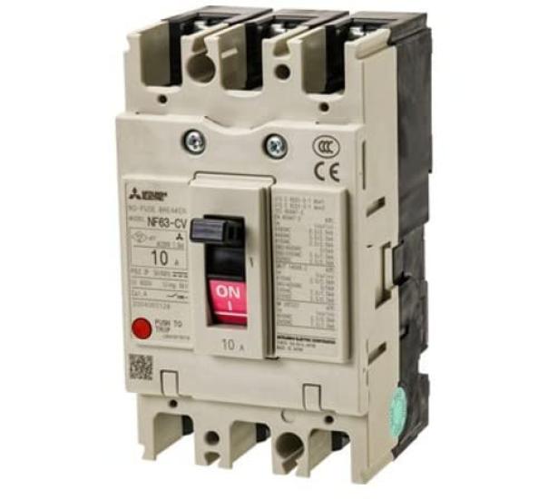 

Mitsubishi Electric 3P 10A Fuse Rated Current 10 NF63-CV (No Breaker) (3 Pole) (AC/DC) (A)