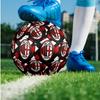 Pallone da Calcio da Partita Misura 5 Tema AC Milan Pallone da Calcio Professionale da Esterno Morbido al Tocco Pallone da Allenamento