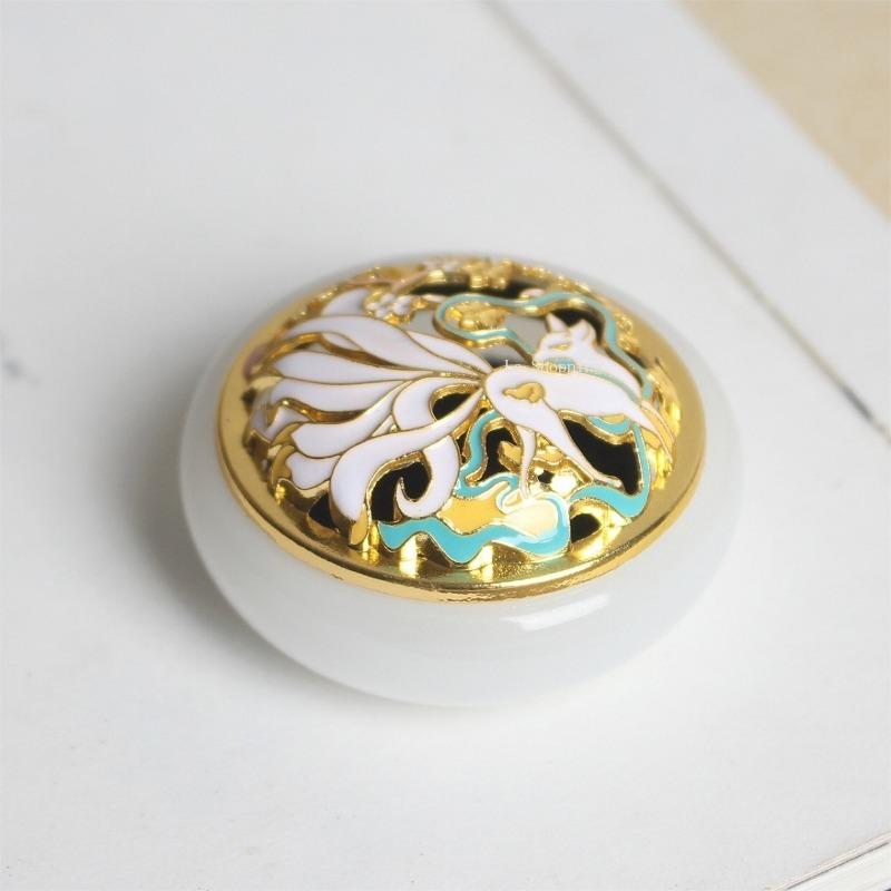 Nine Tail Fox Glass Incense Burner Agarwood Sandalwood Mini Incense Burner Household Indoor Decoration Aromatherapy Utensil