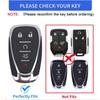 Für Chevy Autoschlüsselhülle mit Schlüsselanhänger, Weiche TPU-Schlüsselhülle Schale Vollschutz für 2016-2021 Chevy Equinox Malibu Camaro Cruze Blazer Traverse Trax