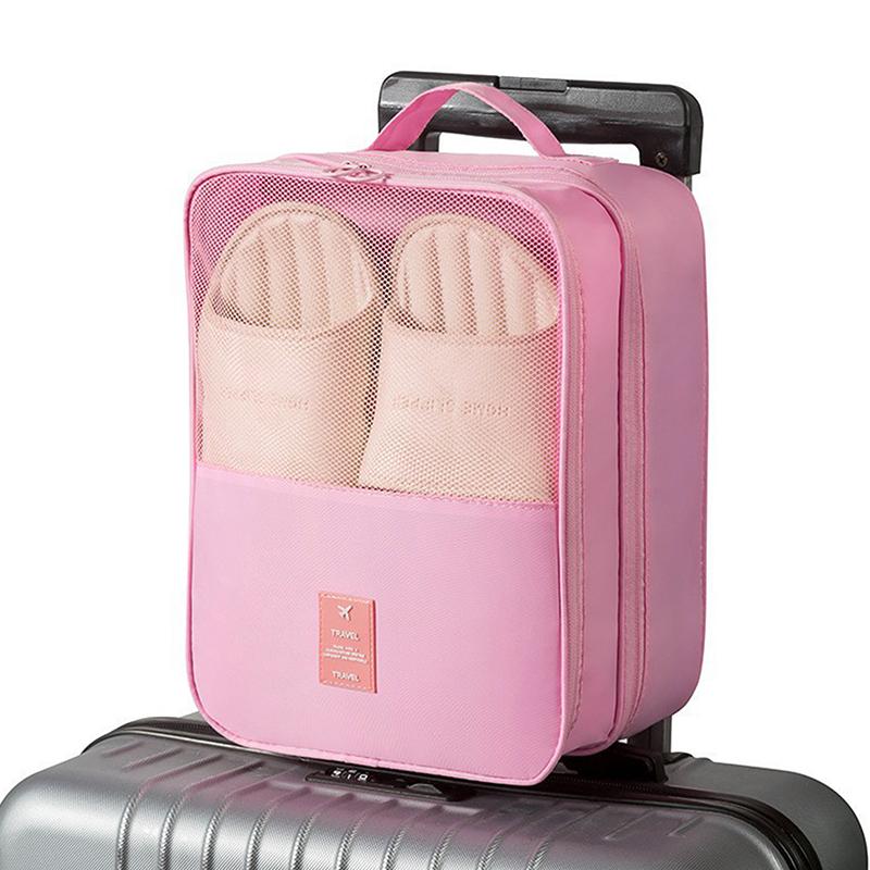 

Travel Shoe Storage Bag Portable Luggage Storage Bag Travel Bag Three-Layer Storage Shoe Bag as the picture