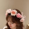 Simulation Flower Simulation Wreath Bohemia Style Flower Headband Seaside Vacation Headdress  Women