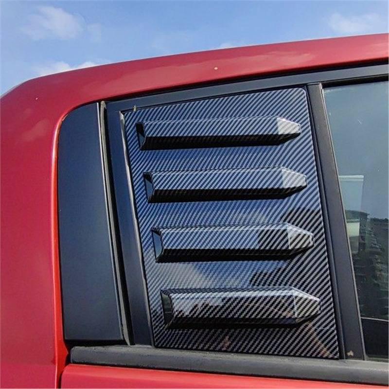 Nissan Tiida 05-10 Mustang-Style Rear Quarter Window Louvers Carbon Fiber Decor