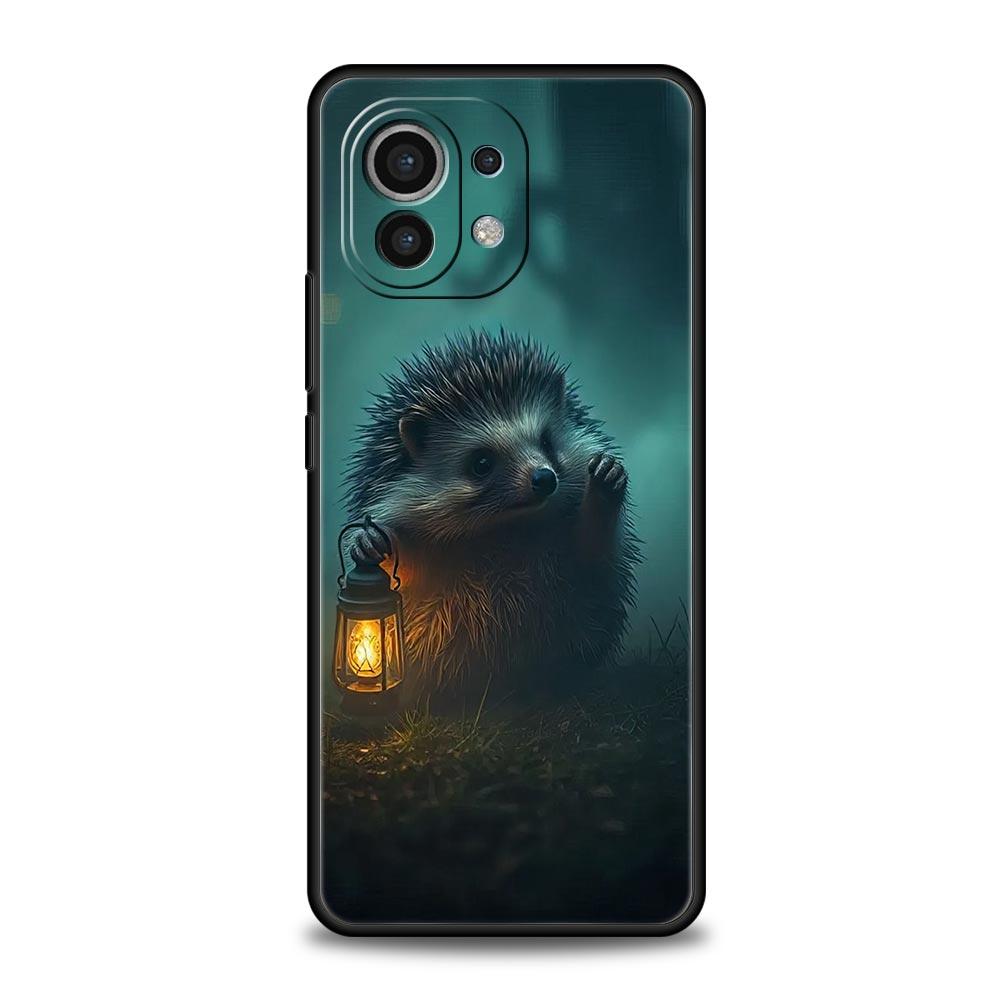 Süße kleine Igel Handyhülle für Xiaomi Mi 15 14 13 12 11 Lite 14T 13T 12T 11T Pro Poco X7 X6 X5 X3 Pro F6 F5 F4 Hülle
