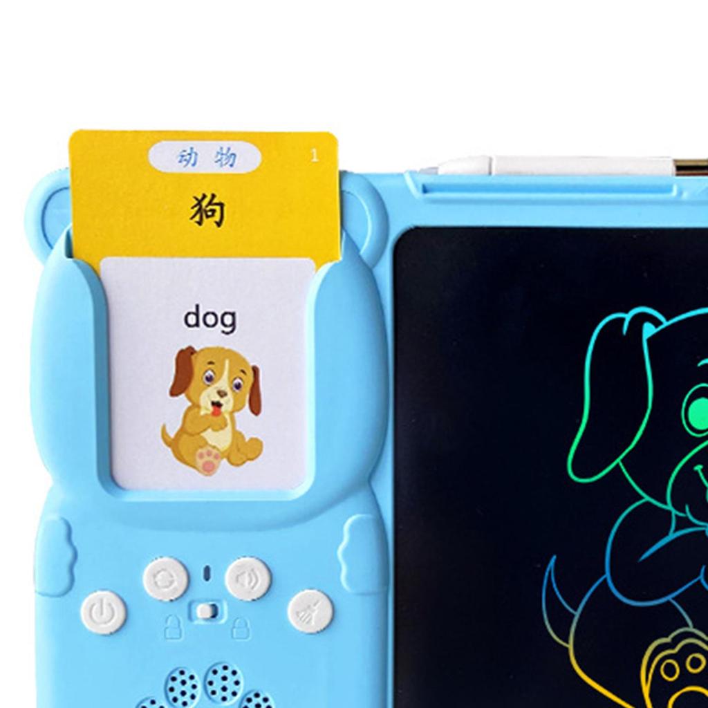 2 in 1 Talking Flash Cards Writing Tablet with Drawing Pad Early Educational Device Learning Toys