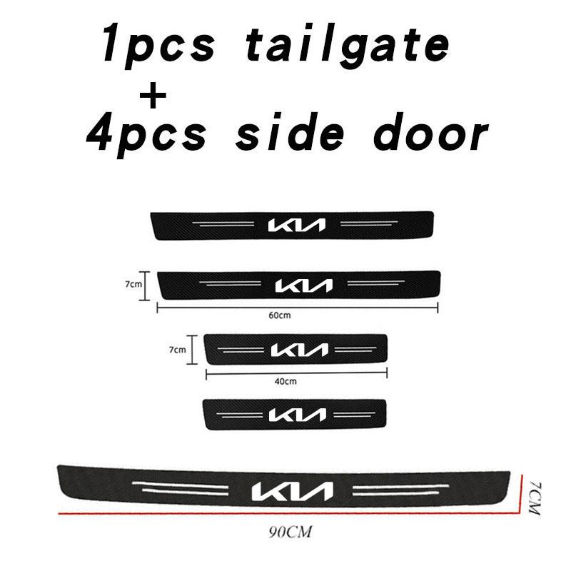 Car Bumper Door Guard Protection Film Car Door Sill Sticker For KIA sportage cerato Optima K2 K4 K5 rio soul stonic Accessories