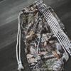 Vintage High Street Overalls Leaf Camouflage Functional Chinese Cotton Striped Wide Leg Pants Loose Casual Pants
